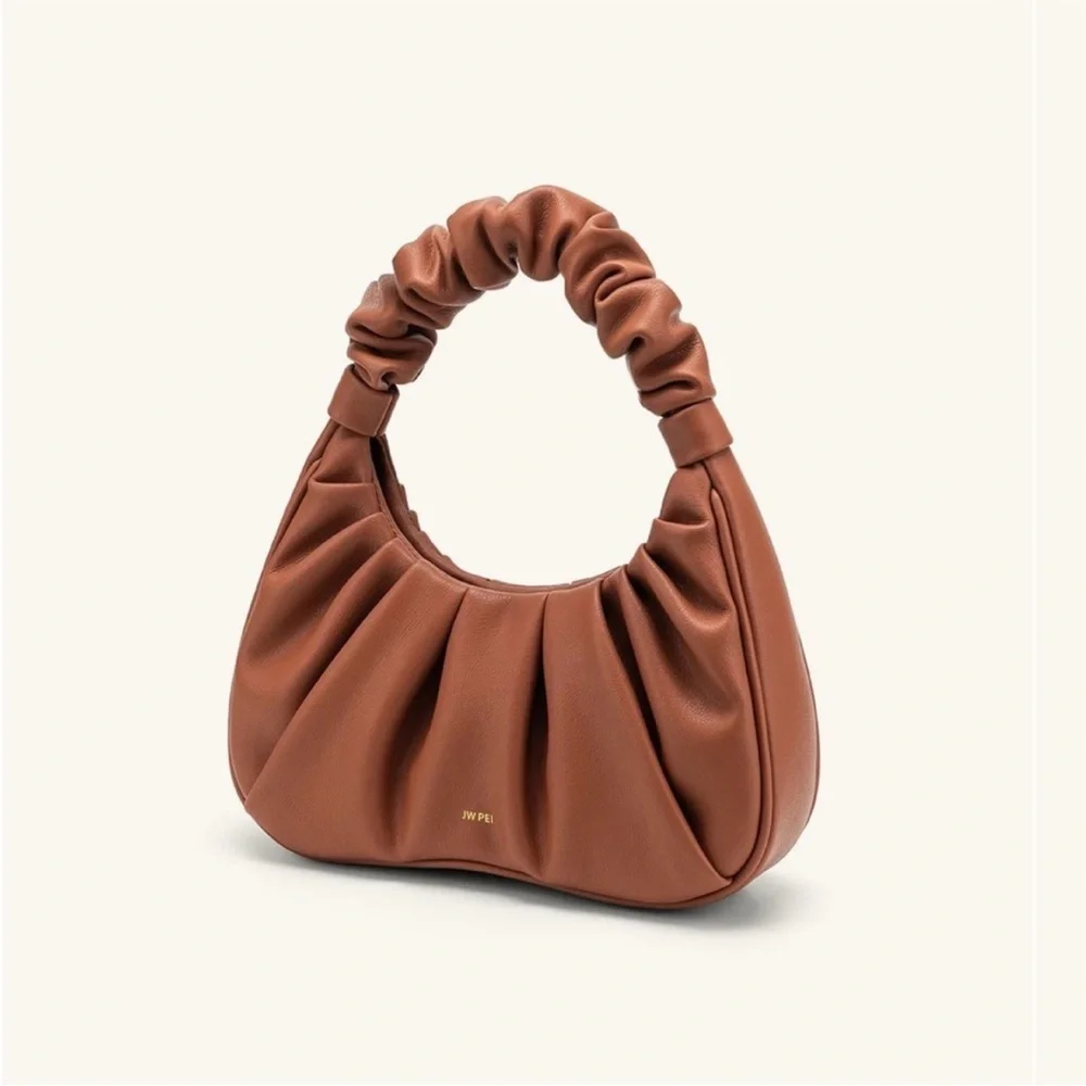 JW PEI Gabbi Ruched Hobo Handbag in Nutella